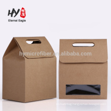 Factory new design paper gift bag with pvc window